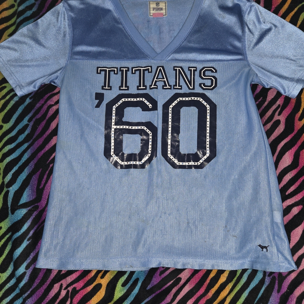 Victoria's Secret PINK Light Blue Titans '60 Women's Jersey